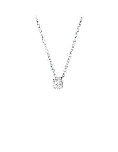 Collana Carrie in platino 0,20 ct - 2,50 gr