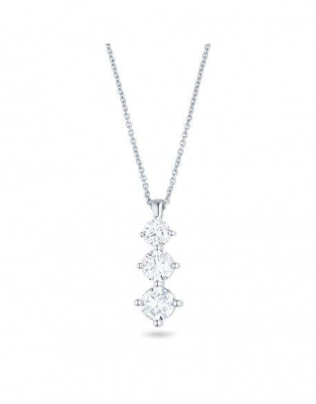 Collier Platine rica 1,00 ct - 2,50 gr