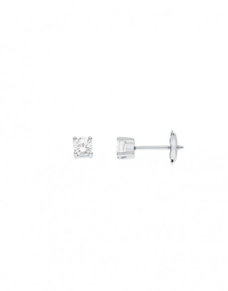 Boucles Platine Ennia  0,50  ct - 1,50 gr