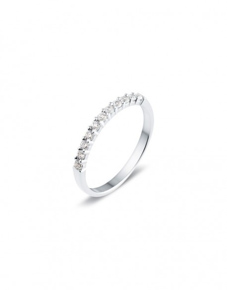 Platinum wedding ring kanna 0.25 ct - 1.90 gr