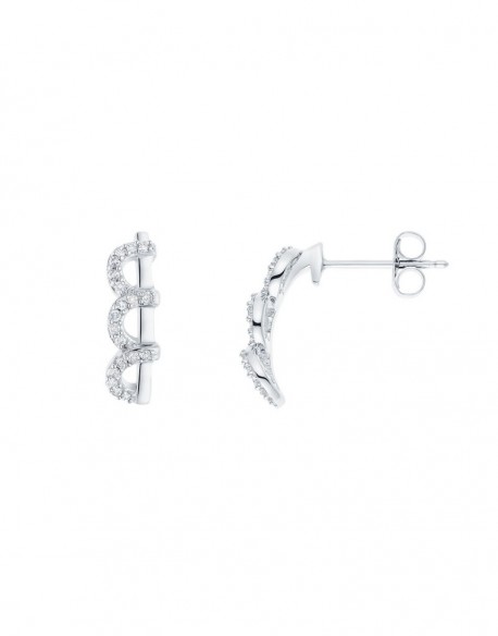 Boucles platine Cadiz   0.12 ct - 1,30 gr