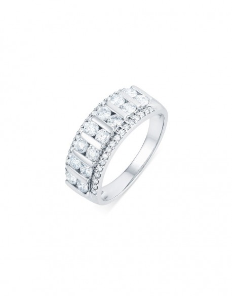 Agafia Platinum Wedding Ring 1.00 ct - 3.80 gr