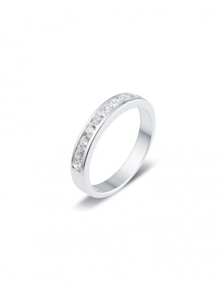 Guelia Platinum Wedding Ring 0.50 ct - 3.40 gr