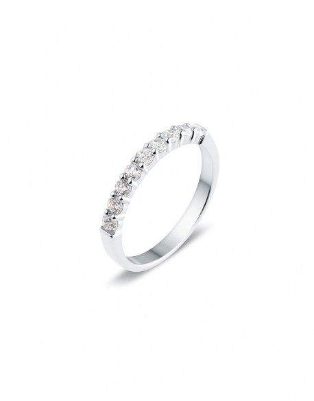 Platinum wedding ring kanna 0.50 ct - 2.80 gr