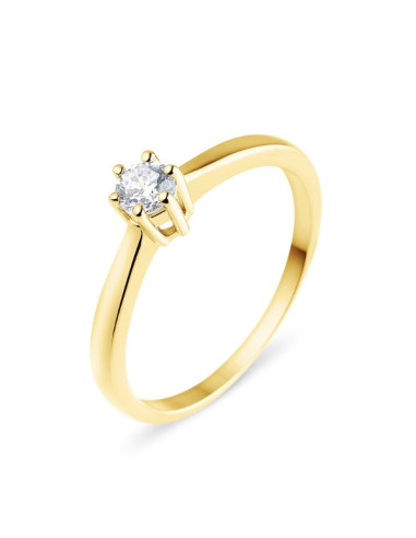 Solitaire ring Eco 0.25 ct HP1  1.65 gr